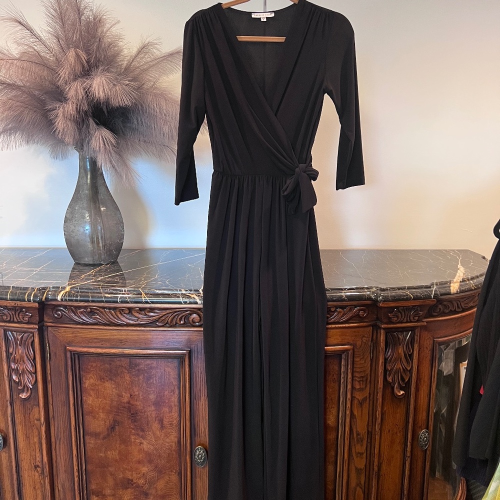 Annalee + Hope Faux Wrap Wide Leg Jumpsuit